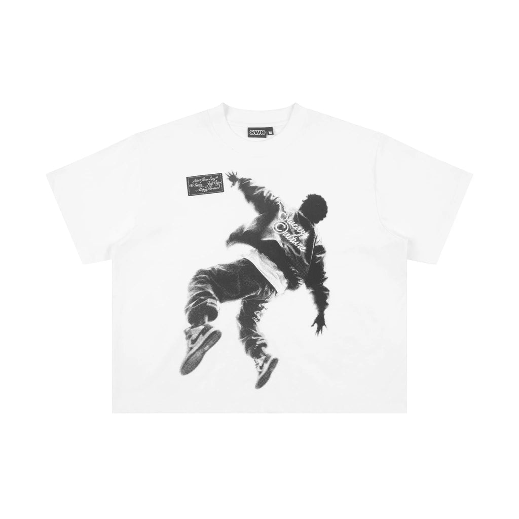 SWE JUMPMAN BOXY TEE - WHITE