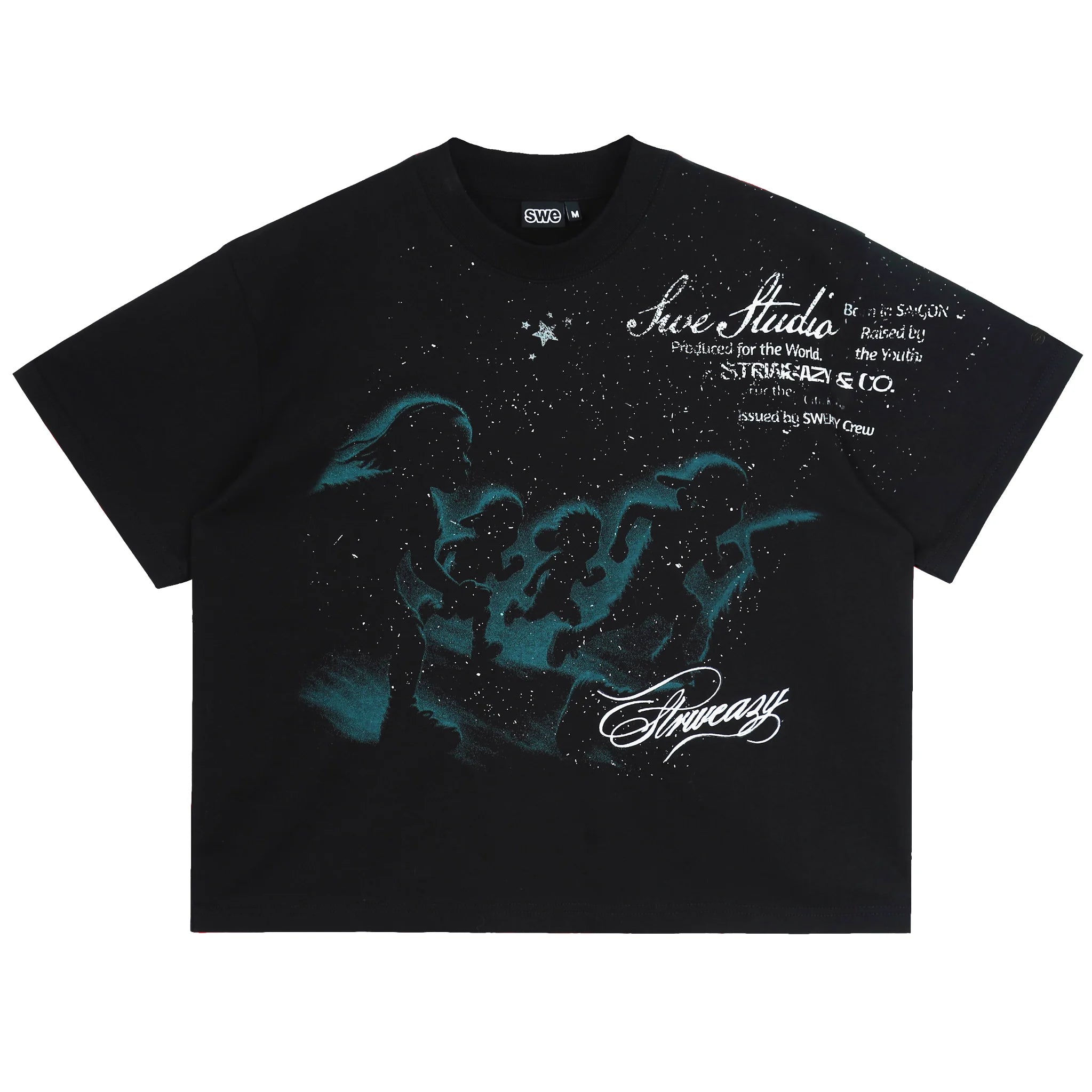 SWE MIDNIGHT BOXY TEE - BLACK