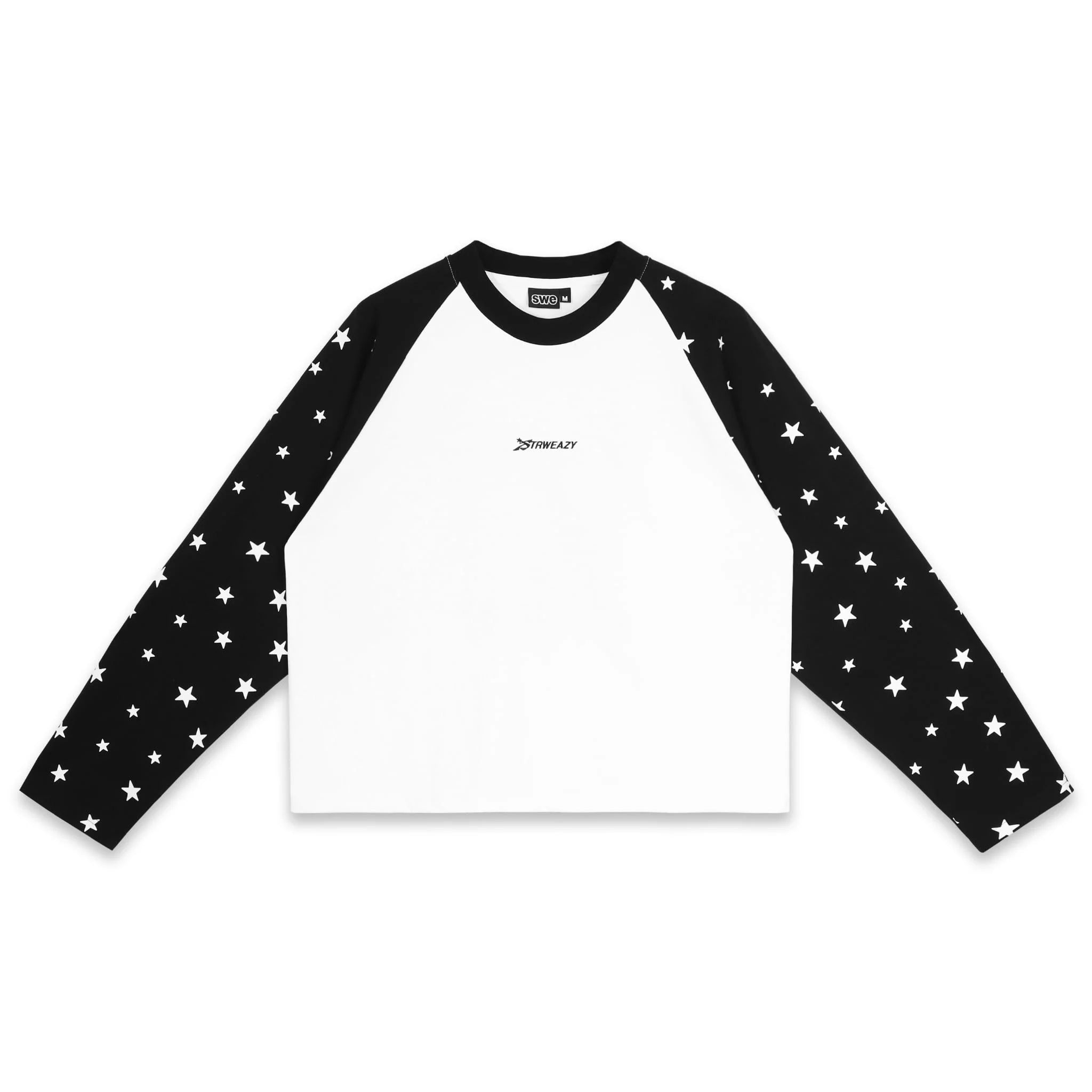 SWE STARFALL BOXY L/S TEE - BLACK/WHITE