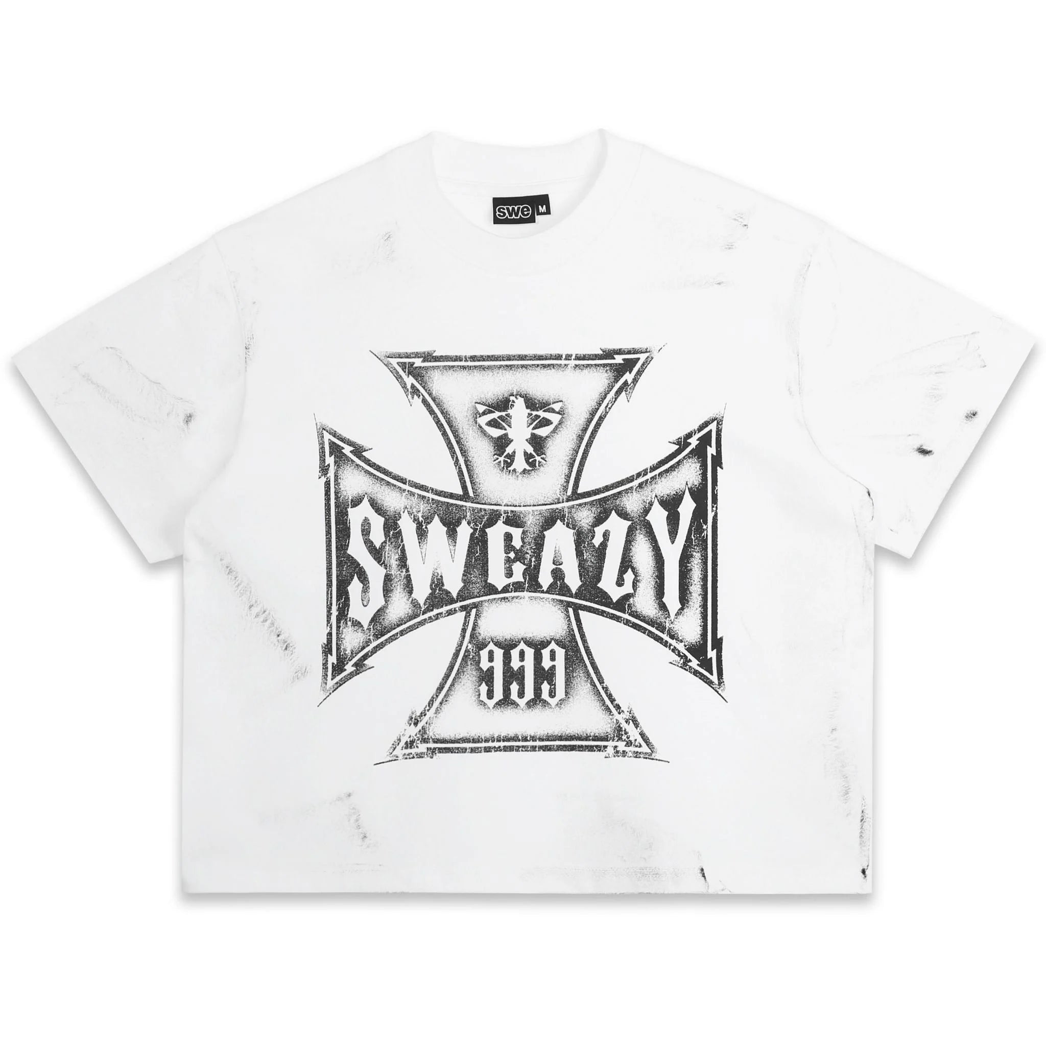 SWE CROSS BOXY TEE - WHITE