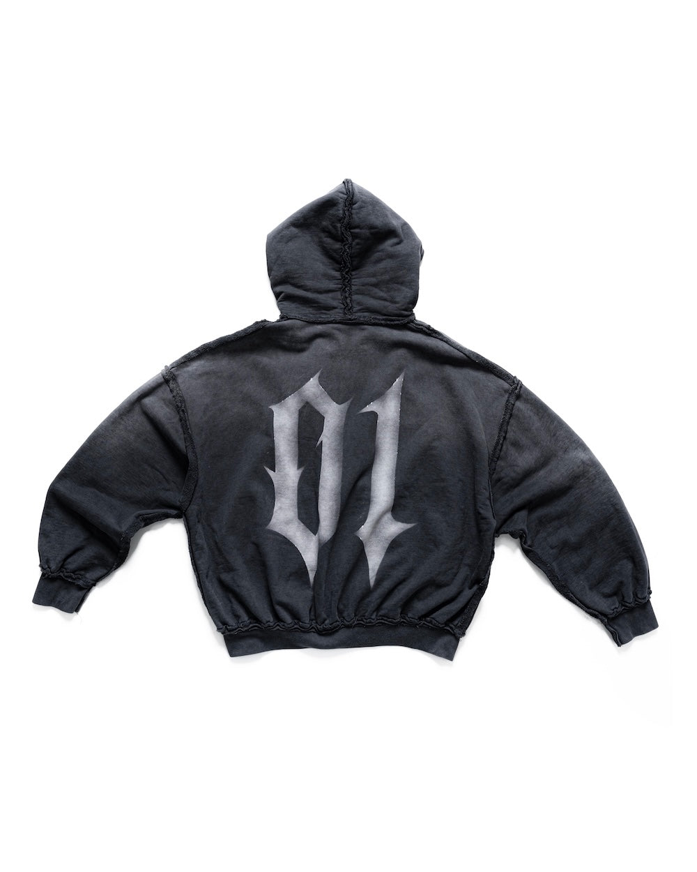 STRESSMAMA MAMAFIA 01 ZIP HOODIE - BLACK