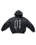 STRESSMAMA MAMAFIA 01 ZIP HOODIE - BLACK