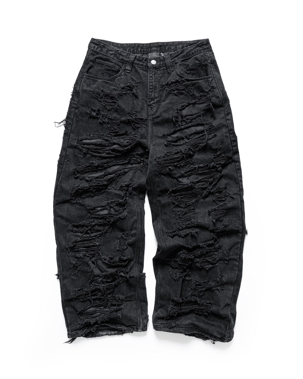 STRESSMAMA MAMAFIA DISTRESSED JEANS - BLACK
