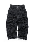 STRESSMAMA MAMAFIA DISTRESSED JEANS - BLACK