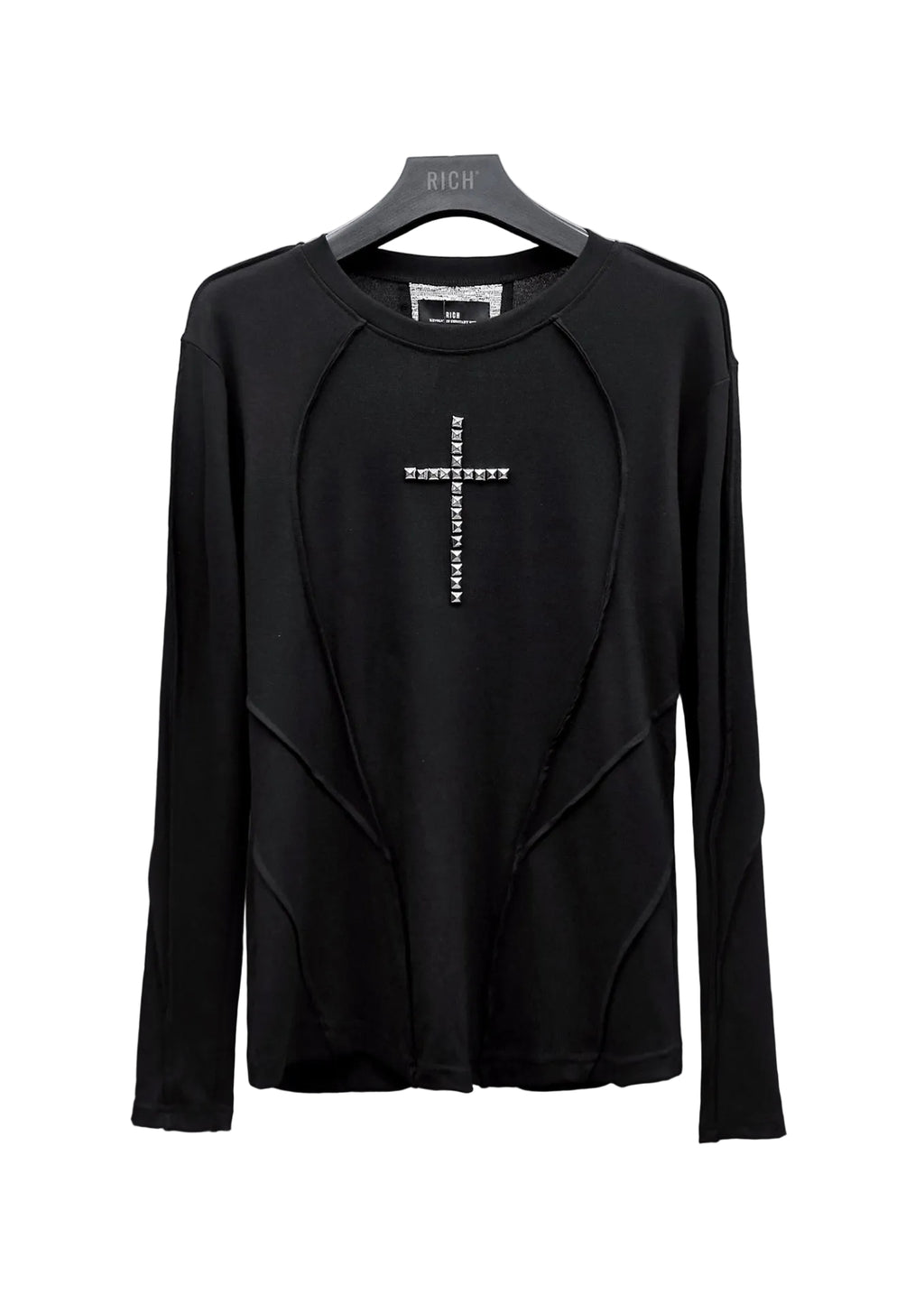 RICH AD.068 RIVETED CROSS SLIM LONGSLEEVE