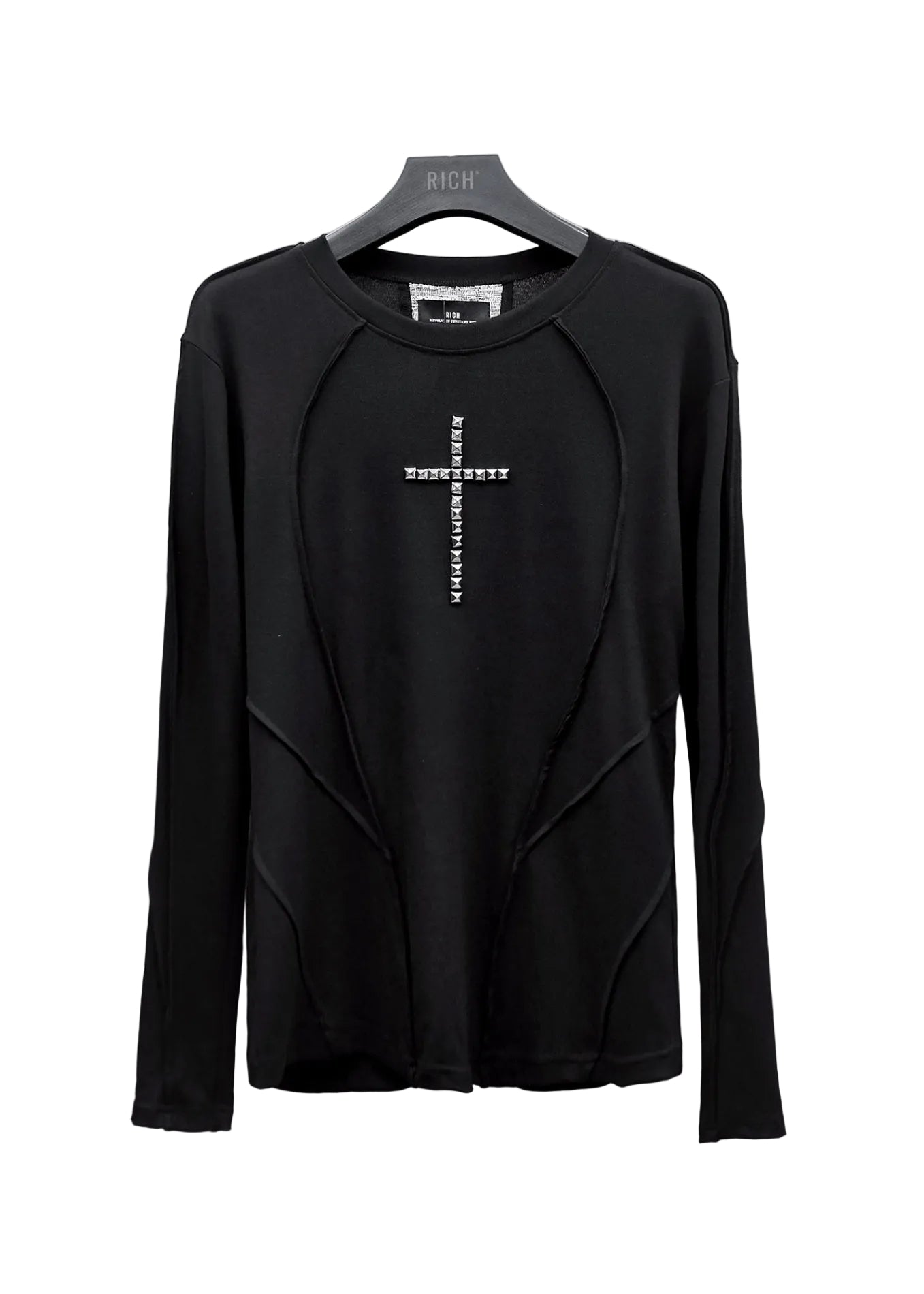 RICH AD.068 RIVETED CROSS SLIM LONGSLEEVE