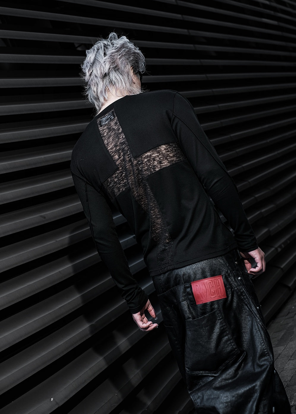 RICH AD.068 RIVETED CROSS SLIM LONGSLEEVE