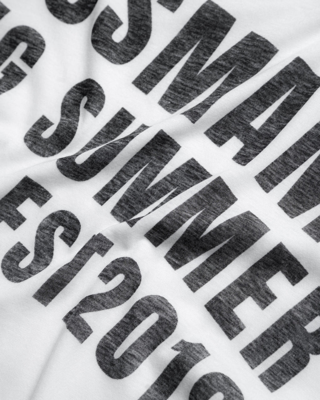 SSMA SS26 SHEER T-SHIRT - WHITE