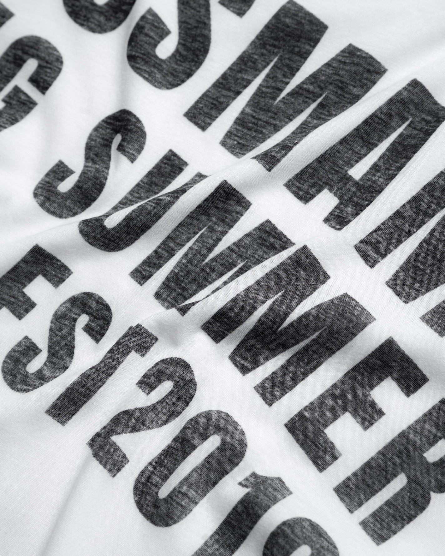 SSMA SS26 SHEER T-SHIRT - WHITE
