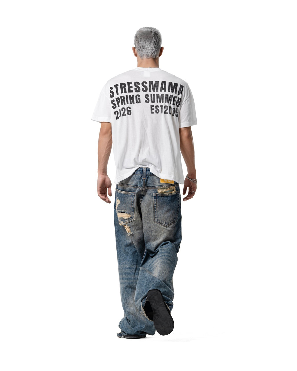 SSMA SS26 SHEER T-SHIRT - WHITE