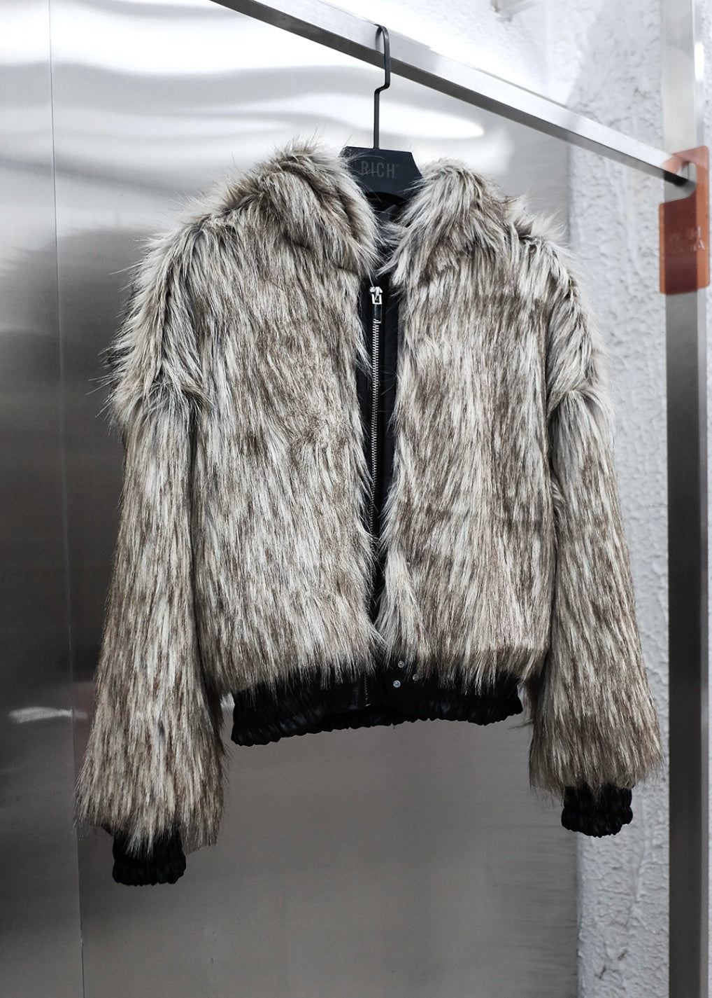 RICH AK094 REVERSIBLE FAUX FUR JACKET
