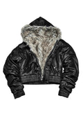 RICH AK094 REVERSIBLE FAUX FUR JACKET