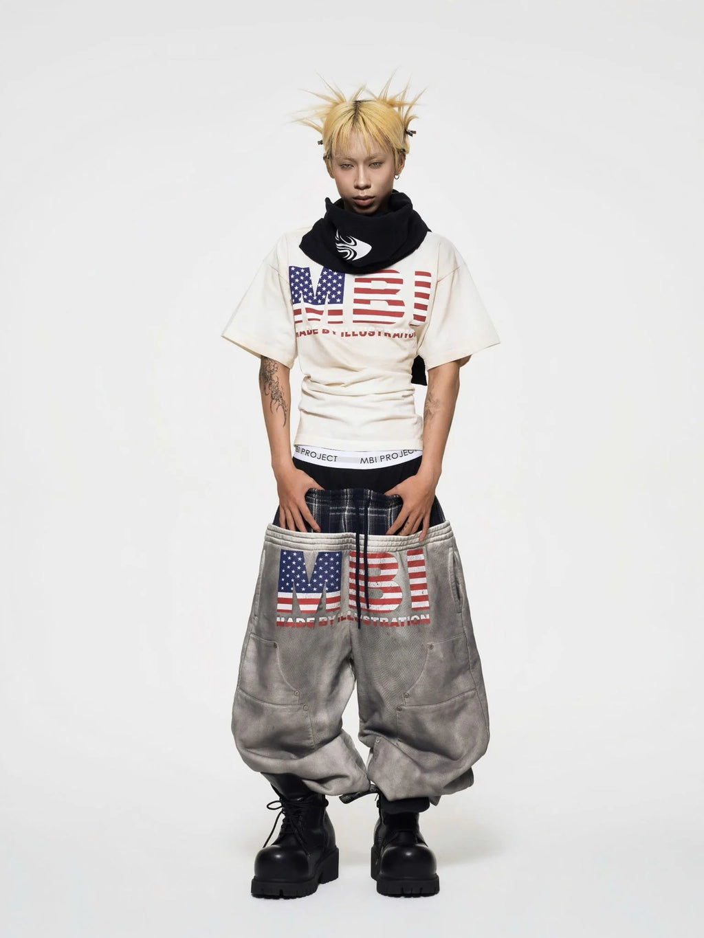 MBI TRIPLE WAISTED SWEATPANTS - DIRTY GRAY