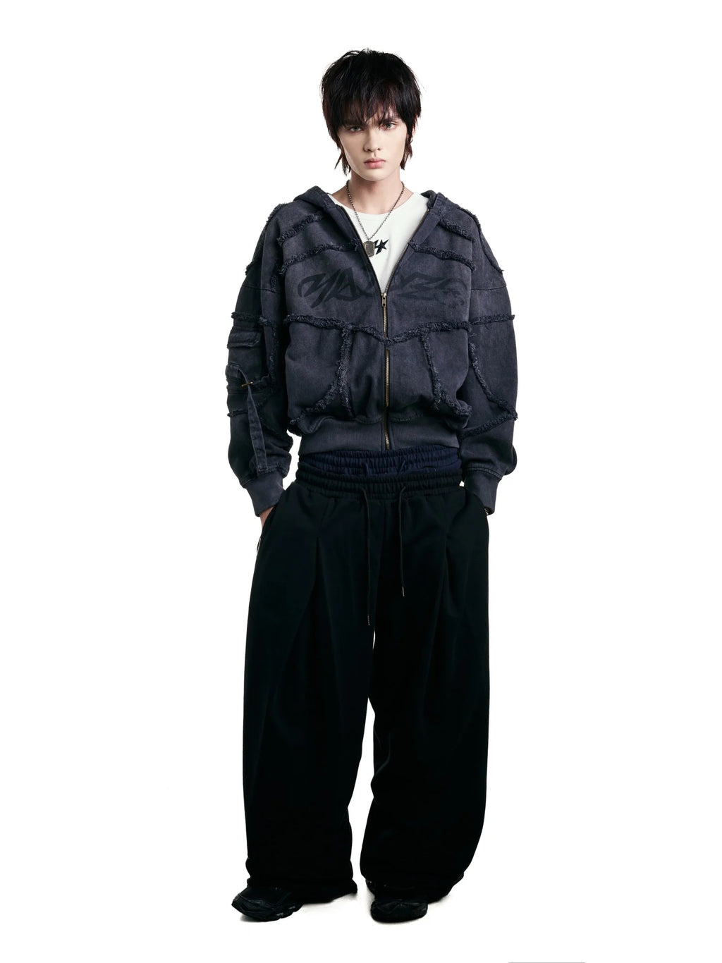 HADES INDUSRTRIAL EDGE HOODIE - GREY