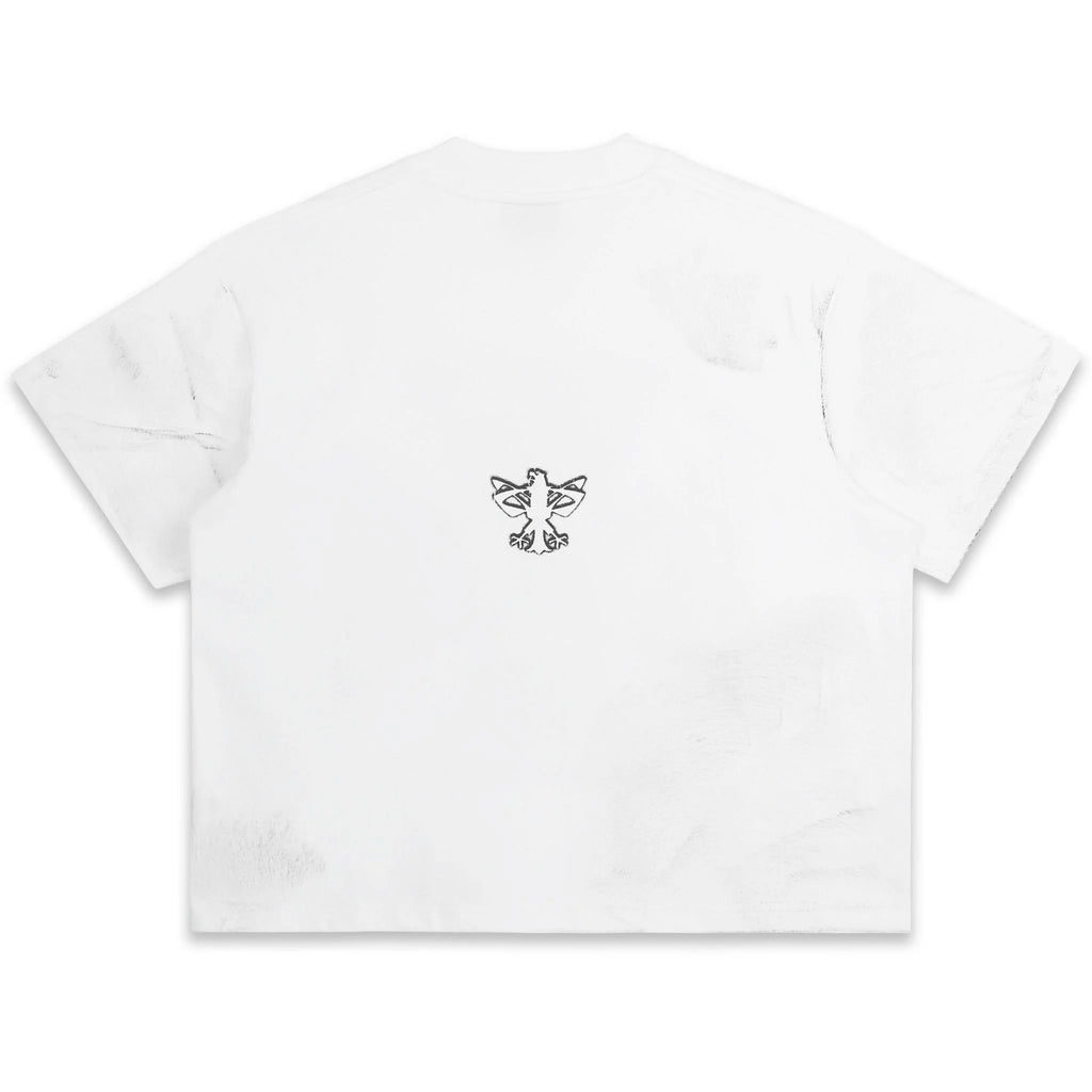 SWE CROSS BOXY TEE - WHITE