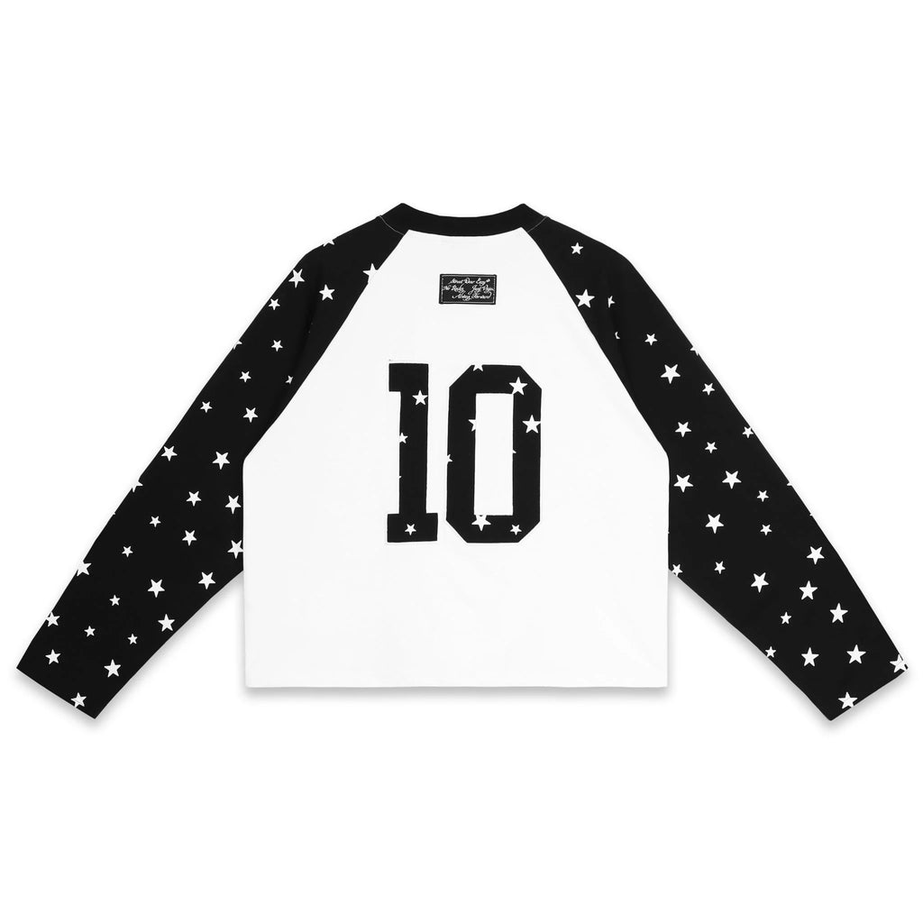 SWE STARFALL BOXY L/S TEE - BLACK/WHITE