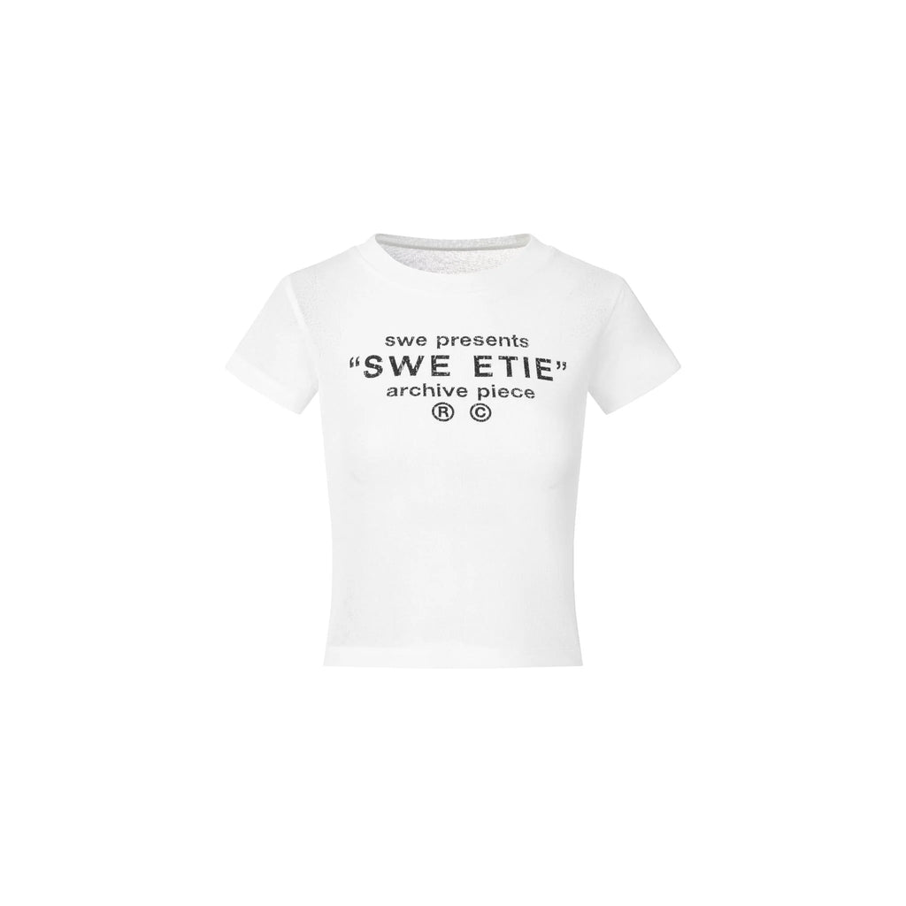 SWE ETIE BABY TEE - WHITE
