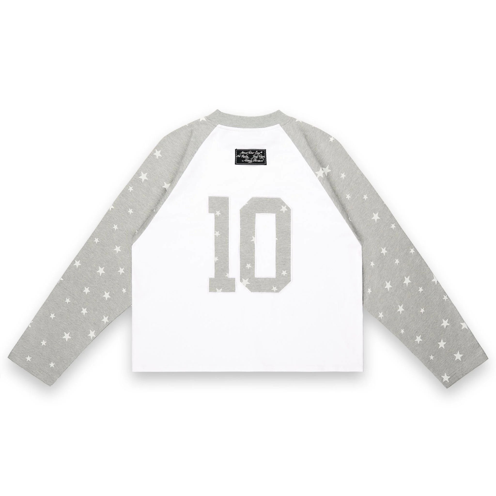 SWE STARFALL BOXY L/S TEE - GRAY/WHITE