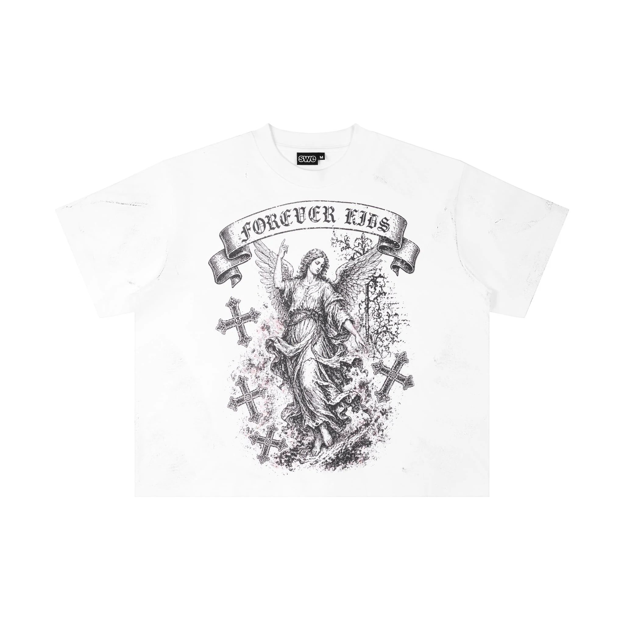 SWE FOREVER BOXY TEE - WHITE
