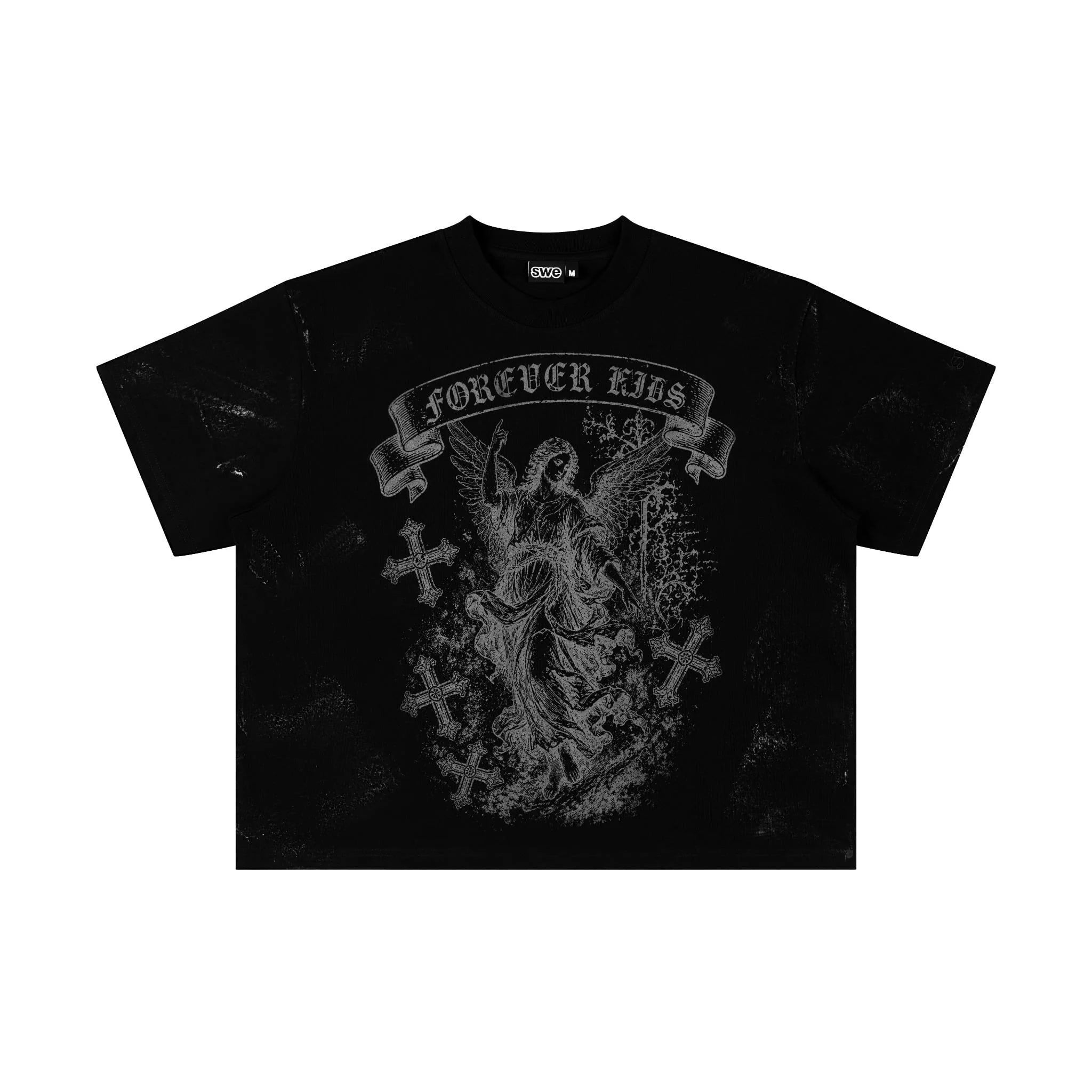 SWE FOREVER BOXY TEE - BLACK