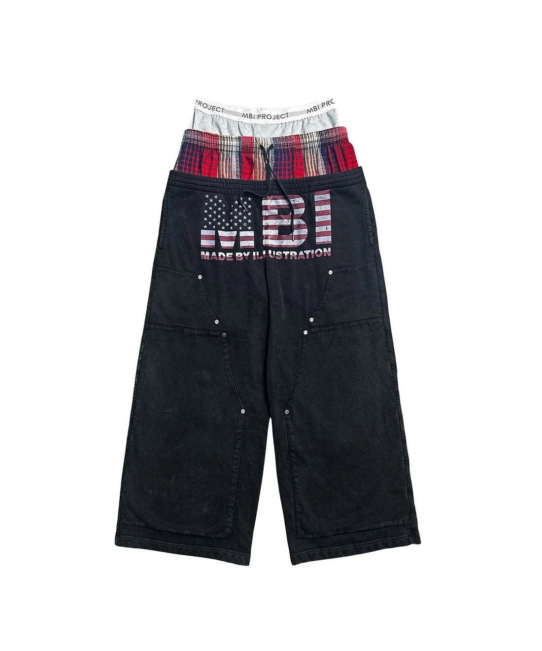 MBI TRIPLE WAISTED SWEATPANTS - DIRTY GRAY