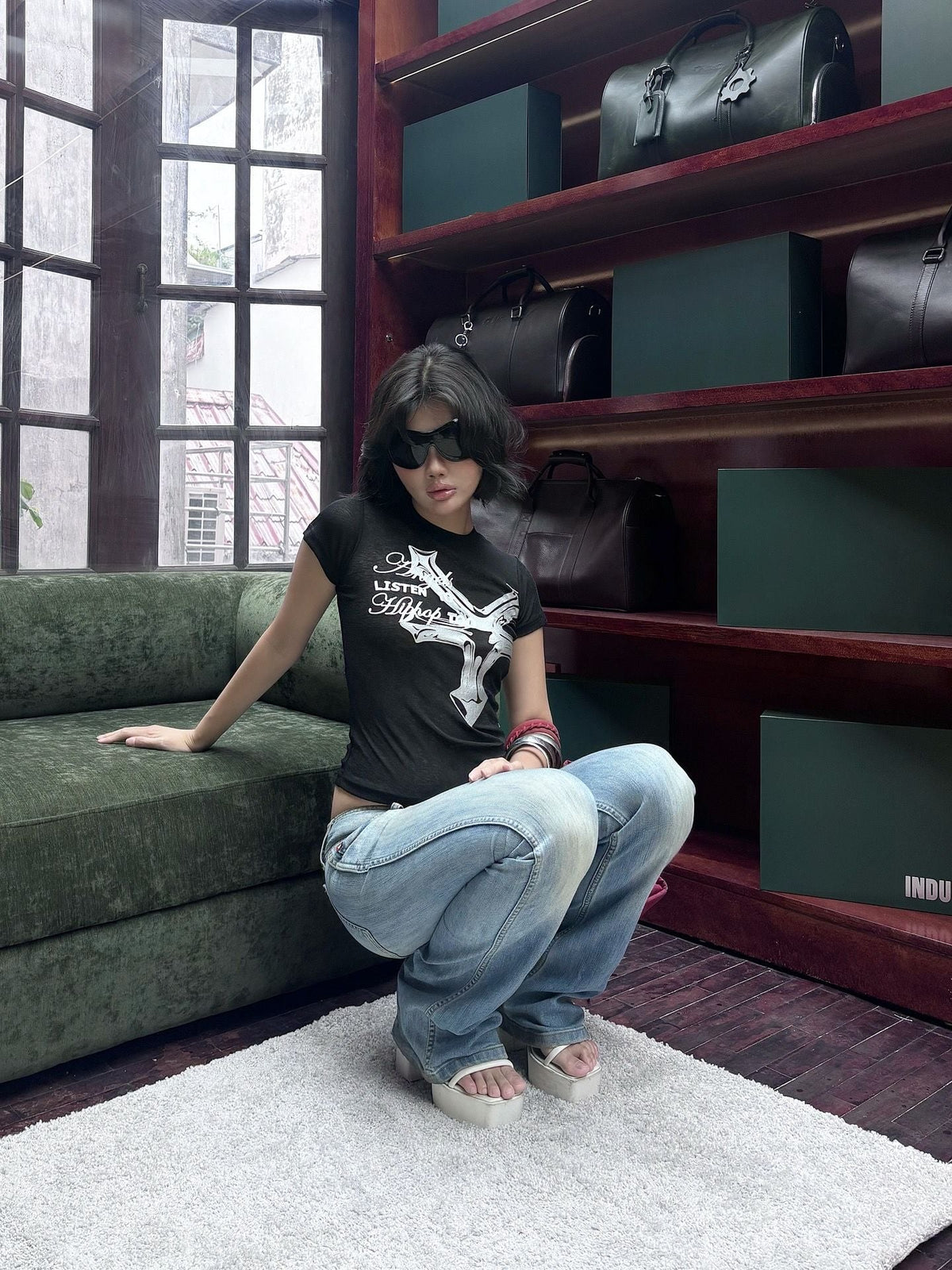 DIRTYCOINS ÁO THUN FITTED BABY TEE DICO HIPHOP ANGELS
