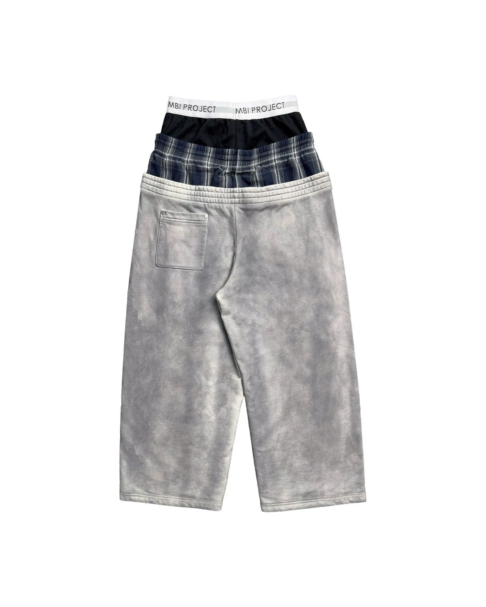 MBI TRIPLE WAISTED SWEATPANTS - DIRTY GRAY