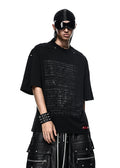 RICH AN.124 LOGO PRINTED OVERSIZE T-SHIRT