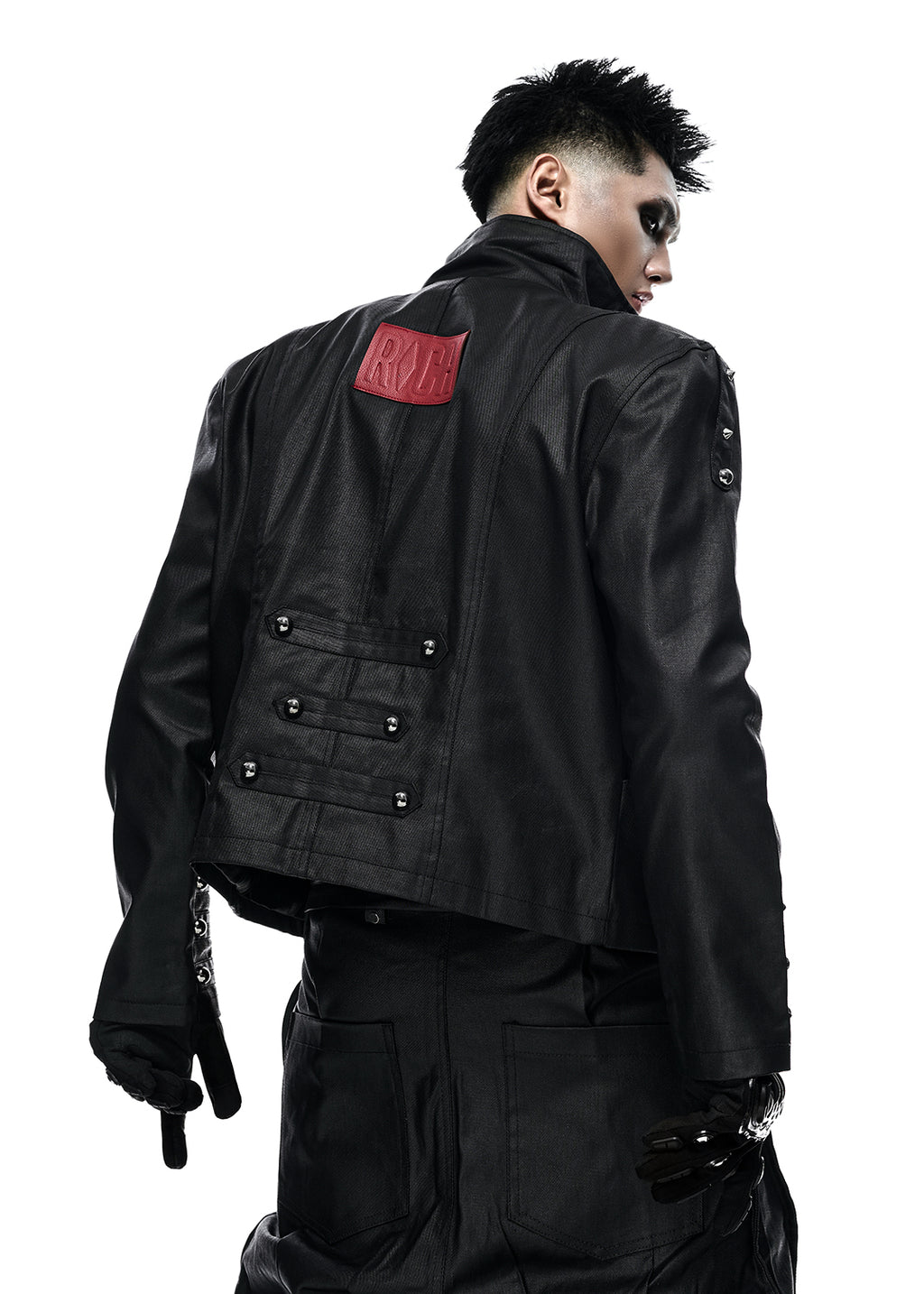 RICH AK.098A NAPOLEON WAXED DENIM JACKET