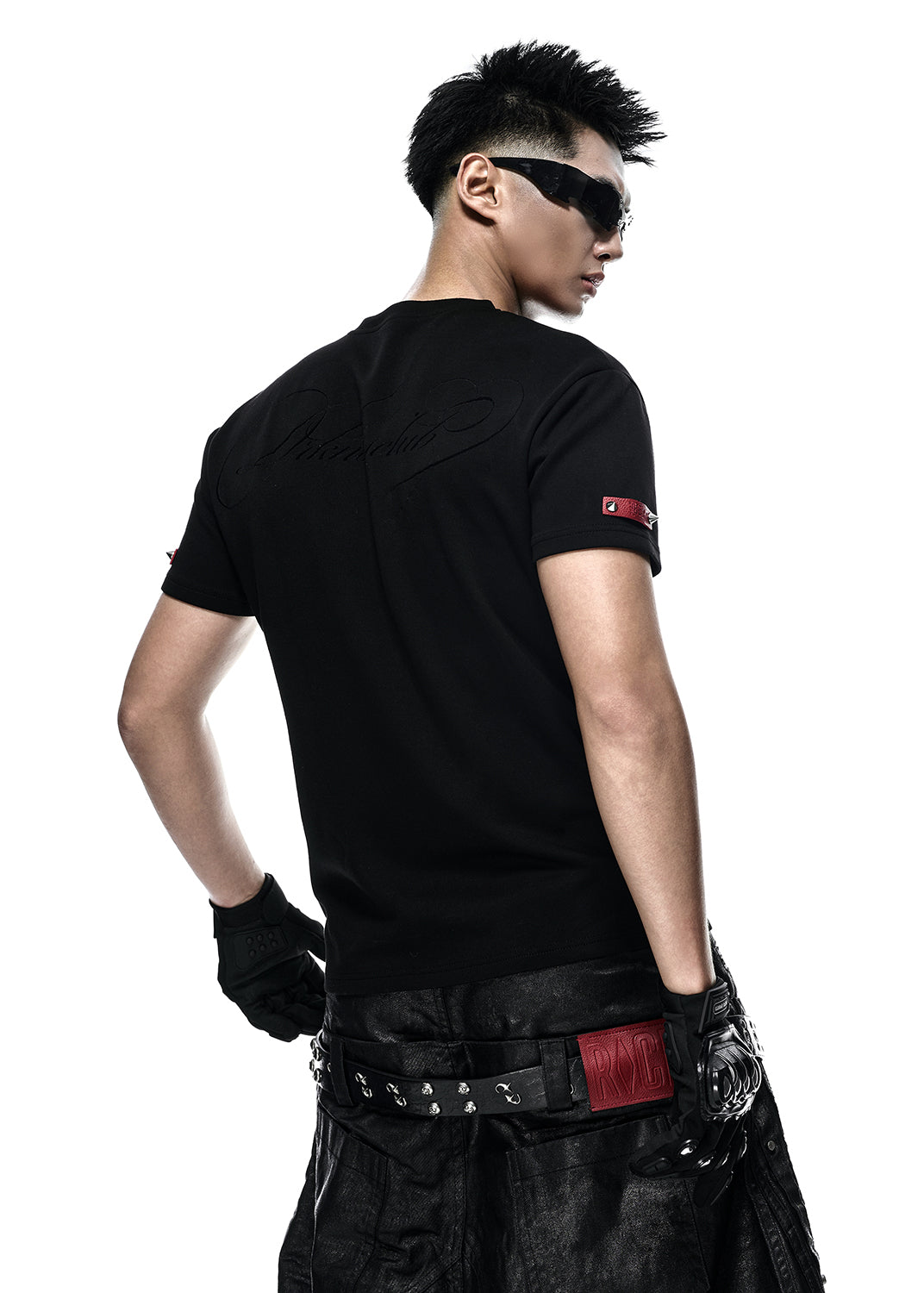 RICH AN.127A DRKNSS CLUB CROSS T-SHIRT (BL)