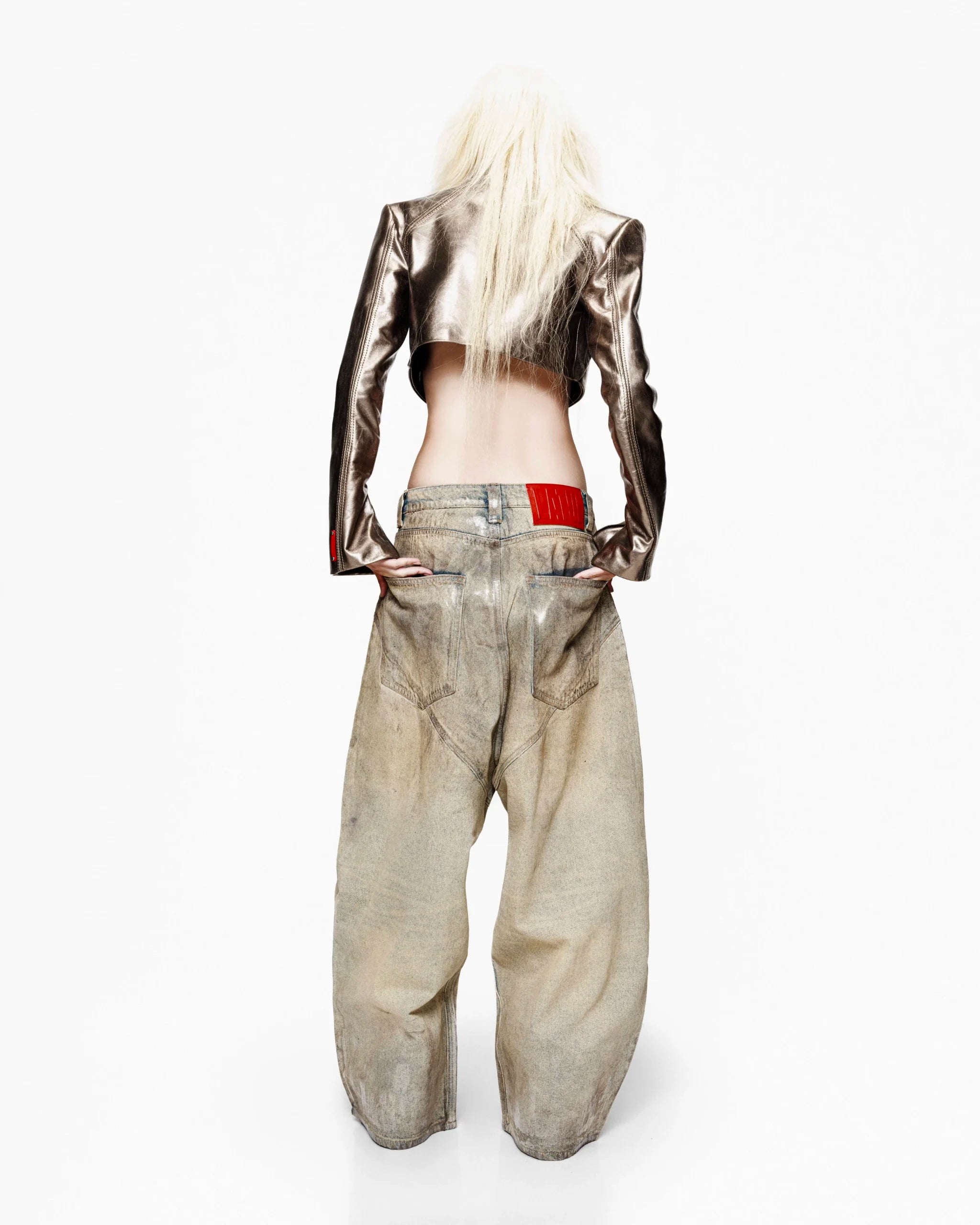 LATUI ATELIER SIP & SPILL JEANS