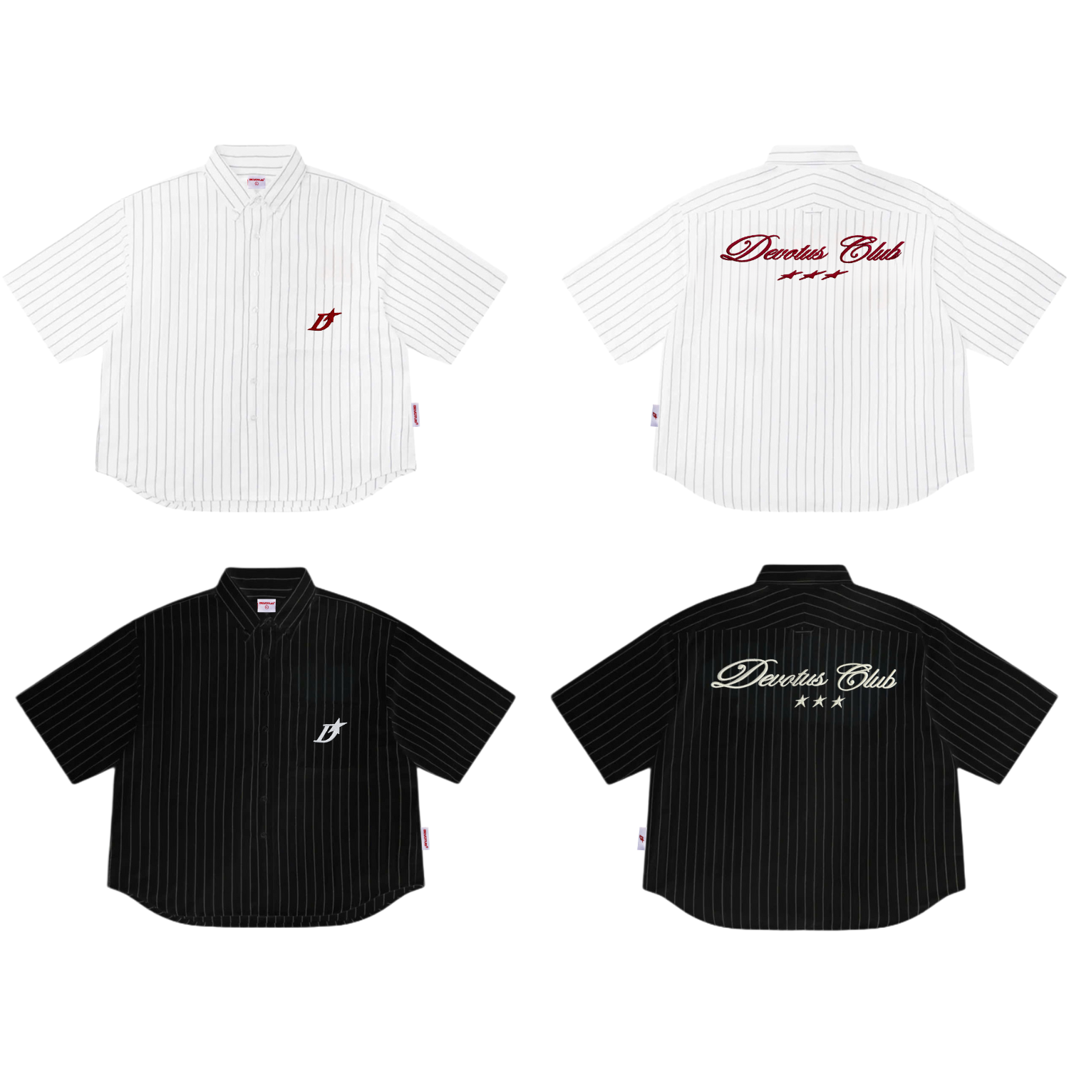 DEVOTUS KATE PINSTRIPE SHIRTS