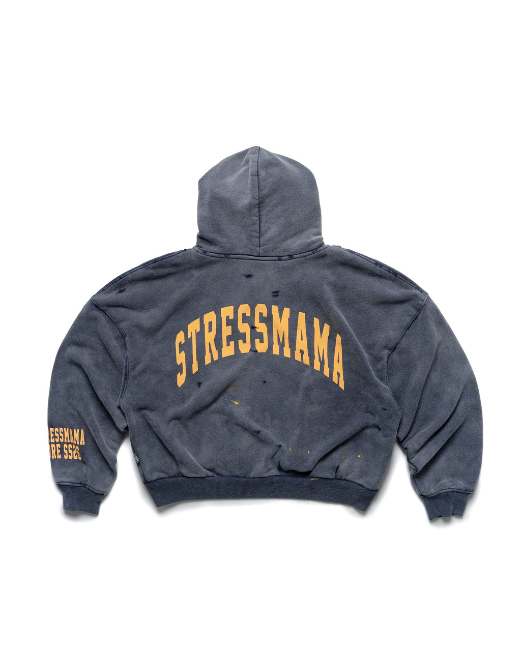STRESSMAMA SS26 CORE V2 ZIP HOODIE - DARK BLUE