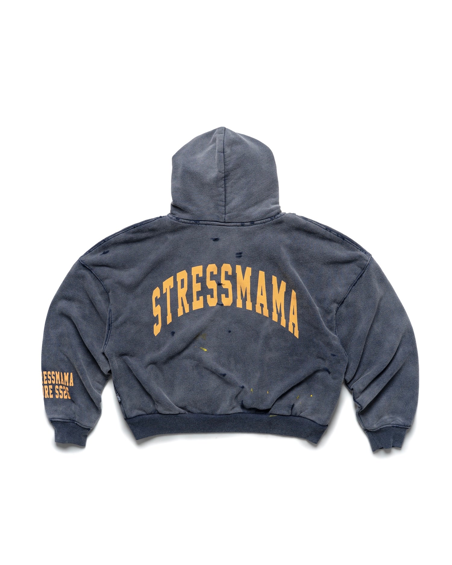 STRESSMAMA SS26 CORE V2 ZIP HOODIE - DARK BLUE