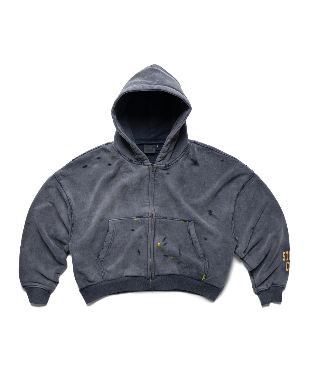 STRESSMAMA SS26 CORE V2 ZIP HOODIE - DARK BLUE
