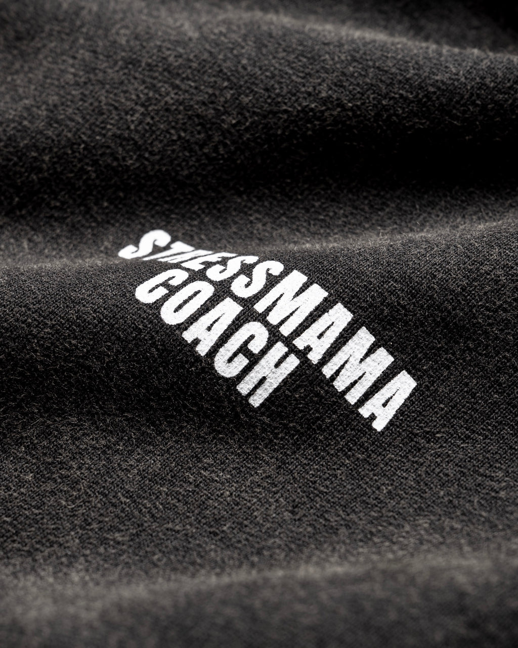 STRESSMAMA SSMA COACH V2 ZIP HOODIE - BLACK