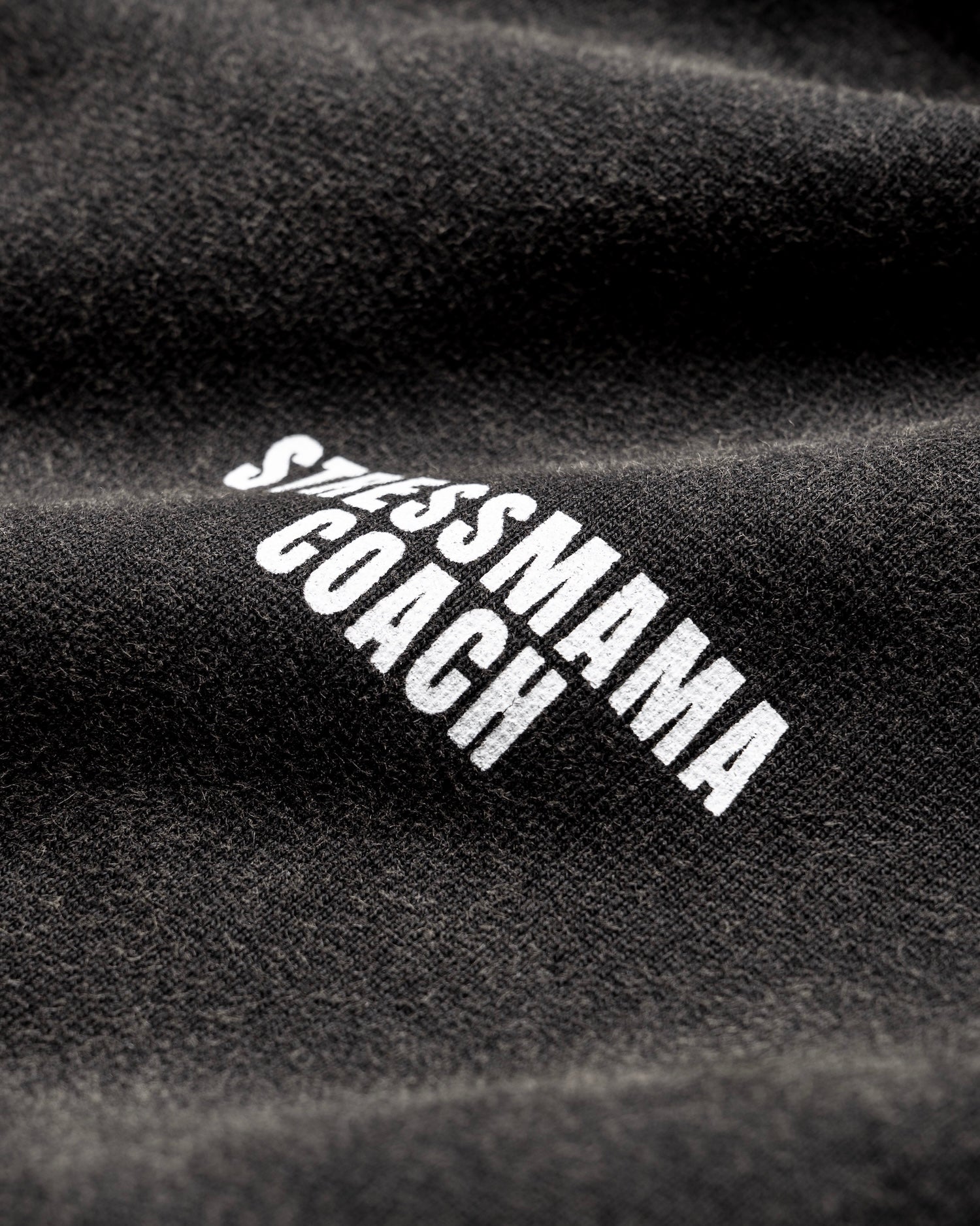 STRESSMAMA SSMA COACH V2 ZIP HOODIE - BLACK