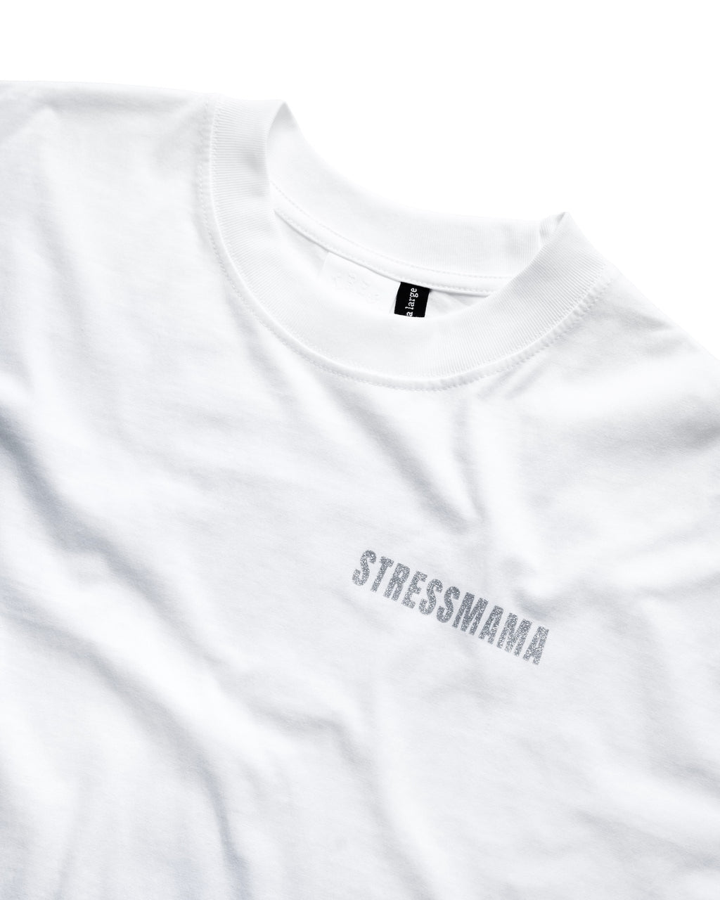 SSMA GLITTER T-SHIRT - WHITE