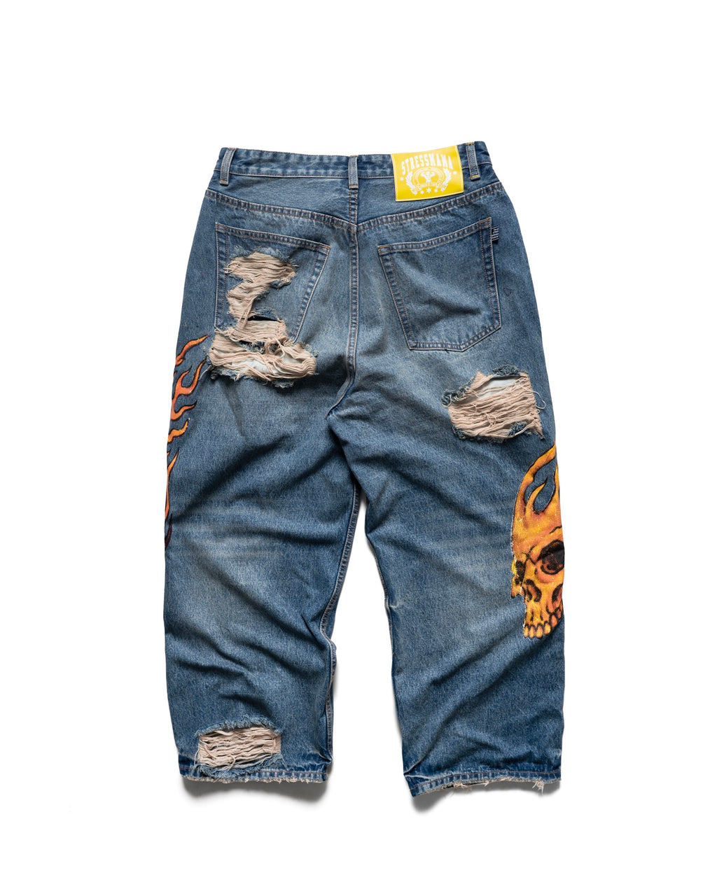 SSMA SKULL JEANS - BLUE