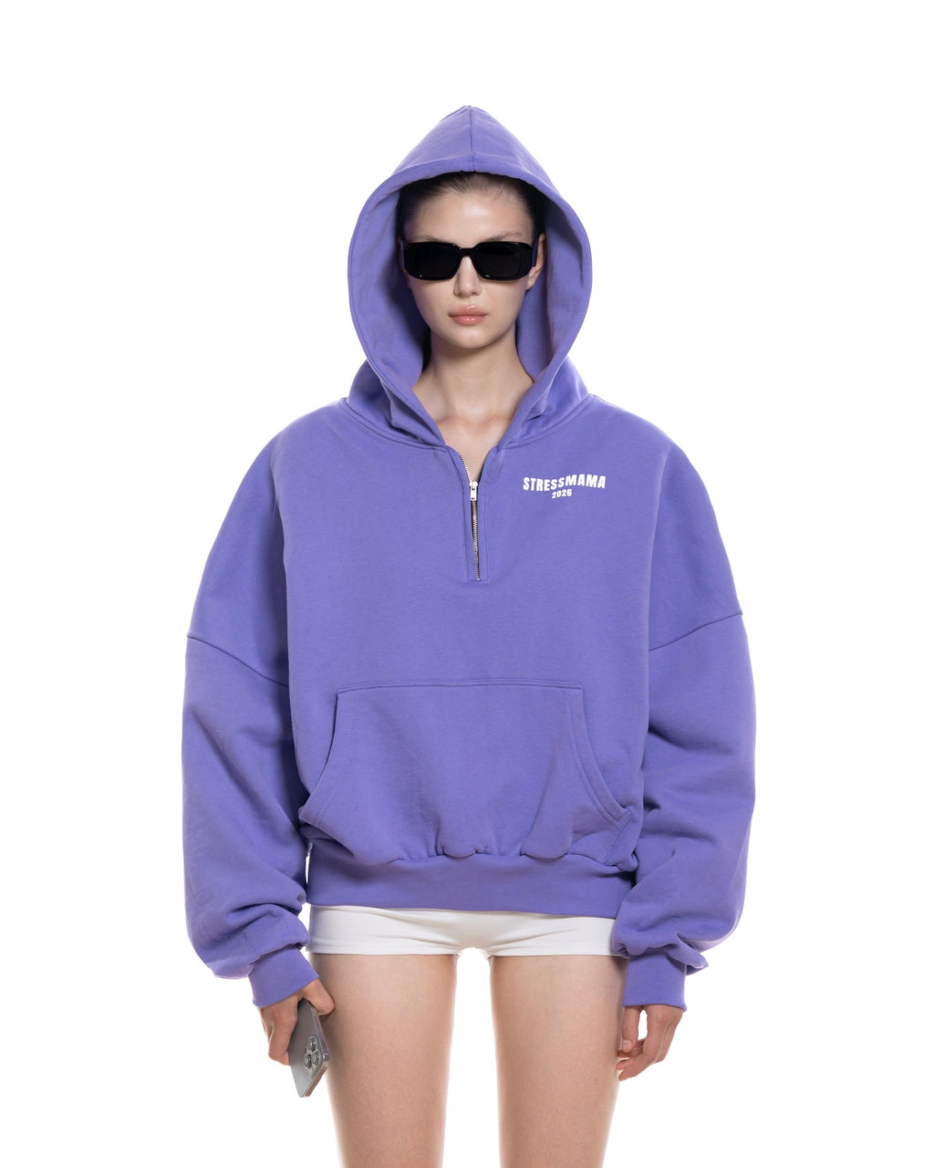 STRESSMAMA SUMMER26 CURATED QUARTER ZIP HOODIE