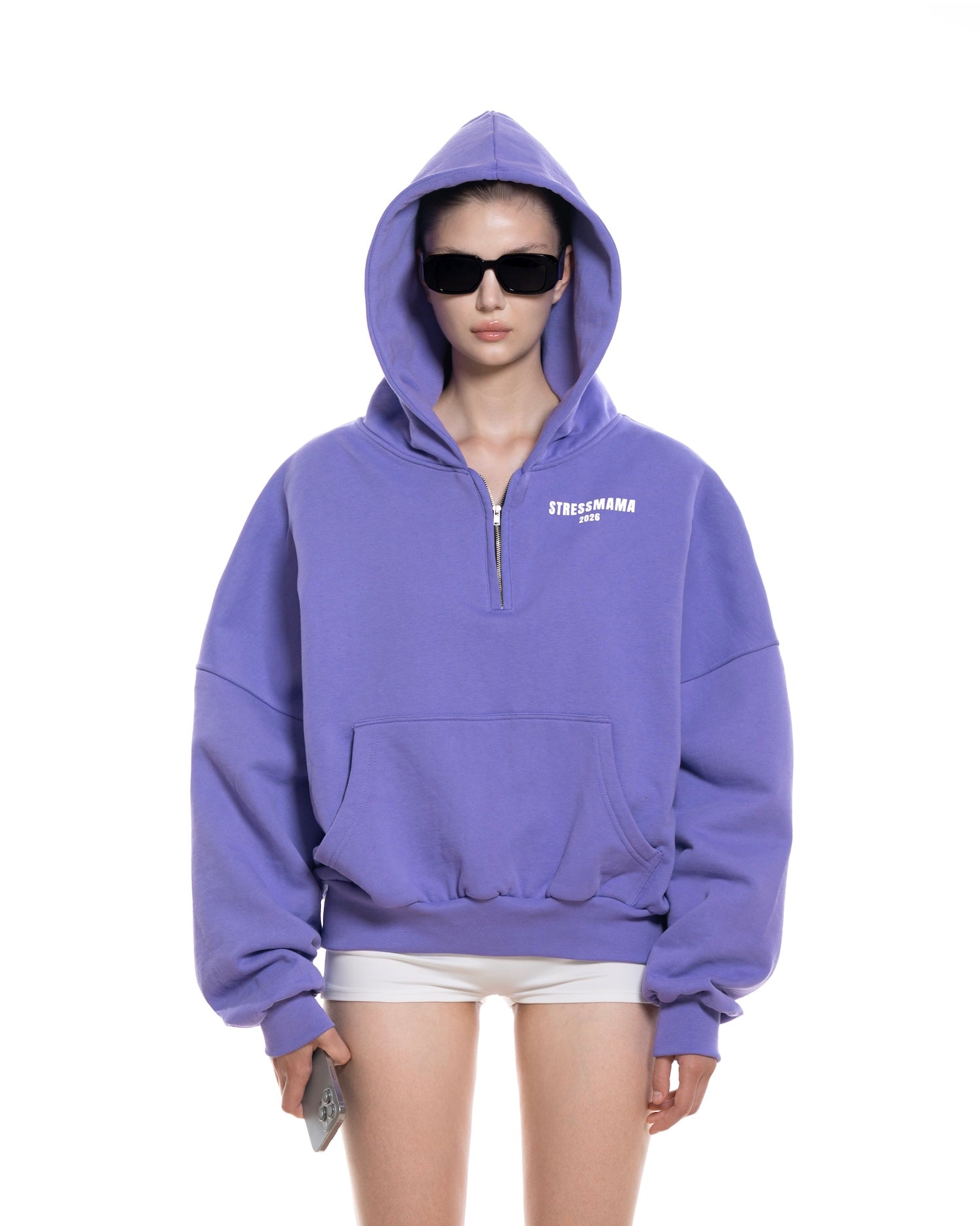STRESSMAMA SUMMER26 CURATED QUARTER ZIP HOODIE