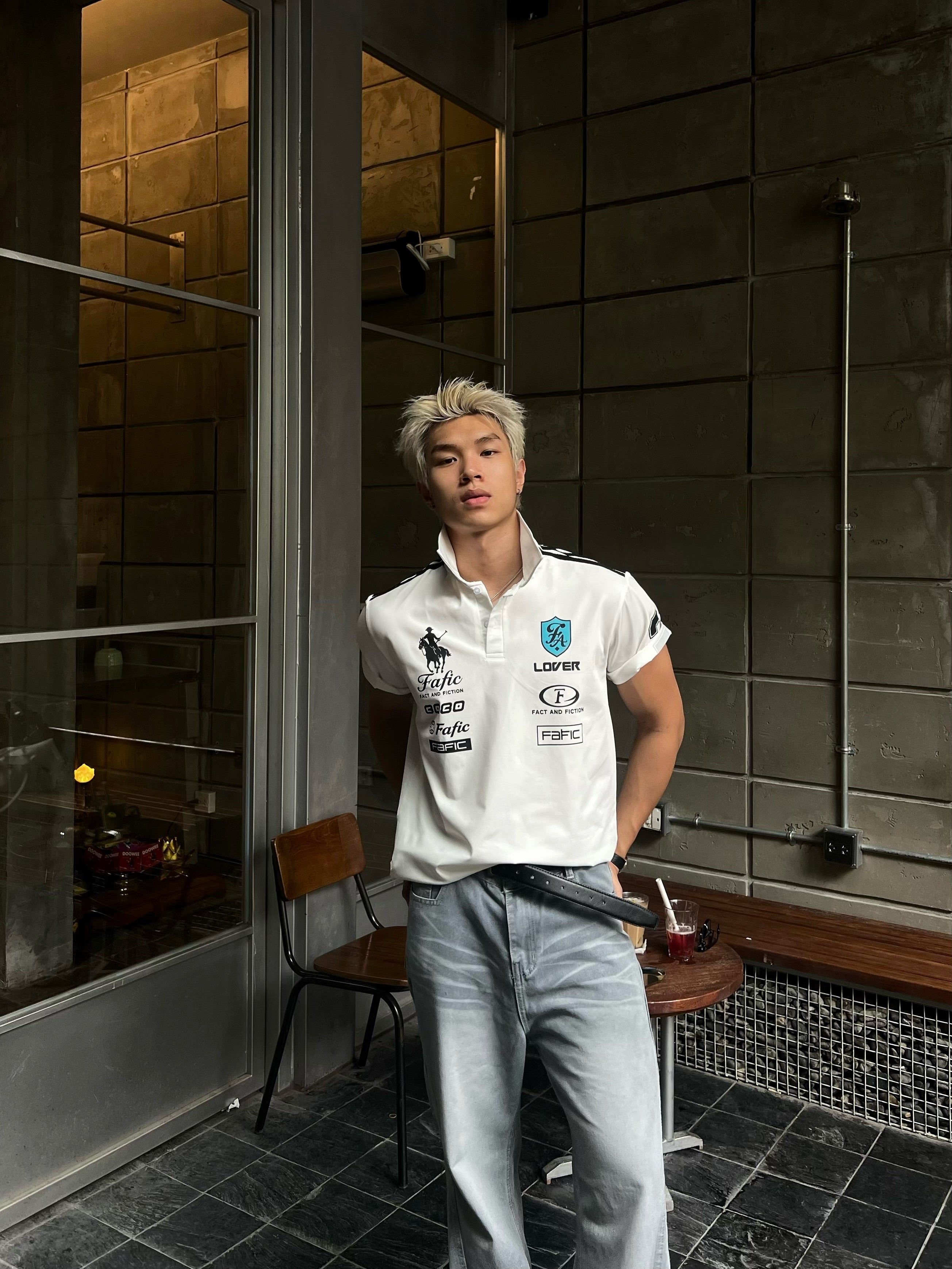 FAFIC STUDIO FAFIC CREST POLO SHIRT