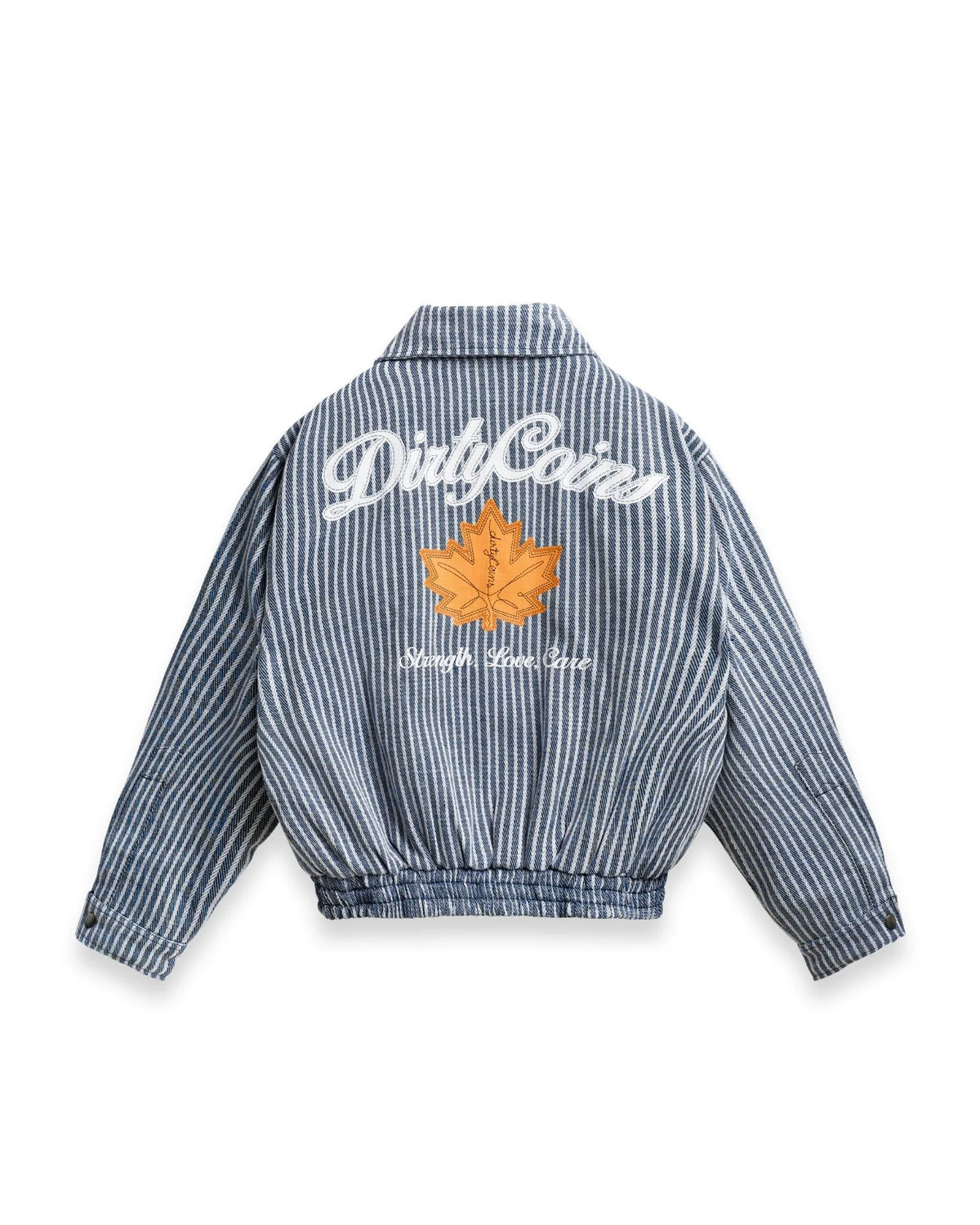 DIRTYCOINS ÁO KHOÁC BOMBER STRIPED MAPLE LEAF