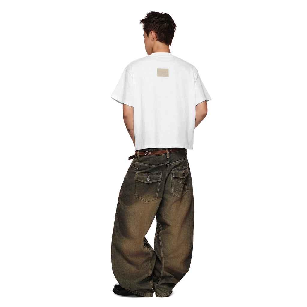 SWE SCARRED JEANS - RUSTED BROWN