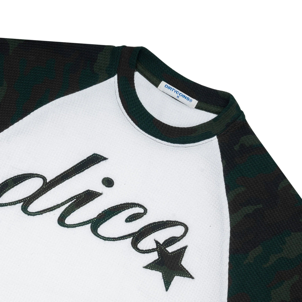 DIRTYCOINS ÁO THUN TAY DÀI RAGLAN WAFFLE DICO STAR