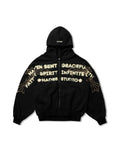 HADES HEAVENS CALL HOODIE ZIP - BLACK