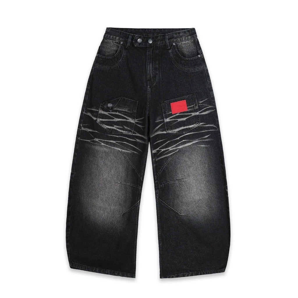 SWE WHISKER JEANS - WASHED BLACK