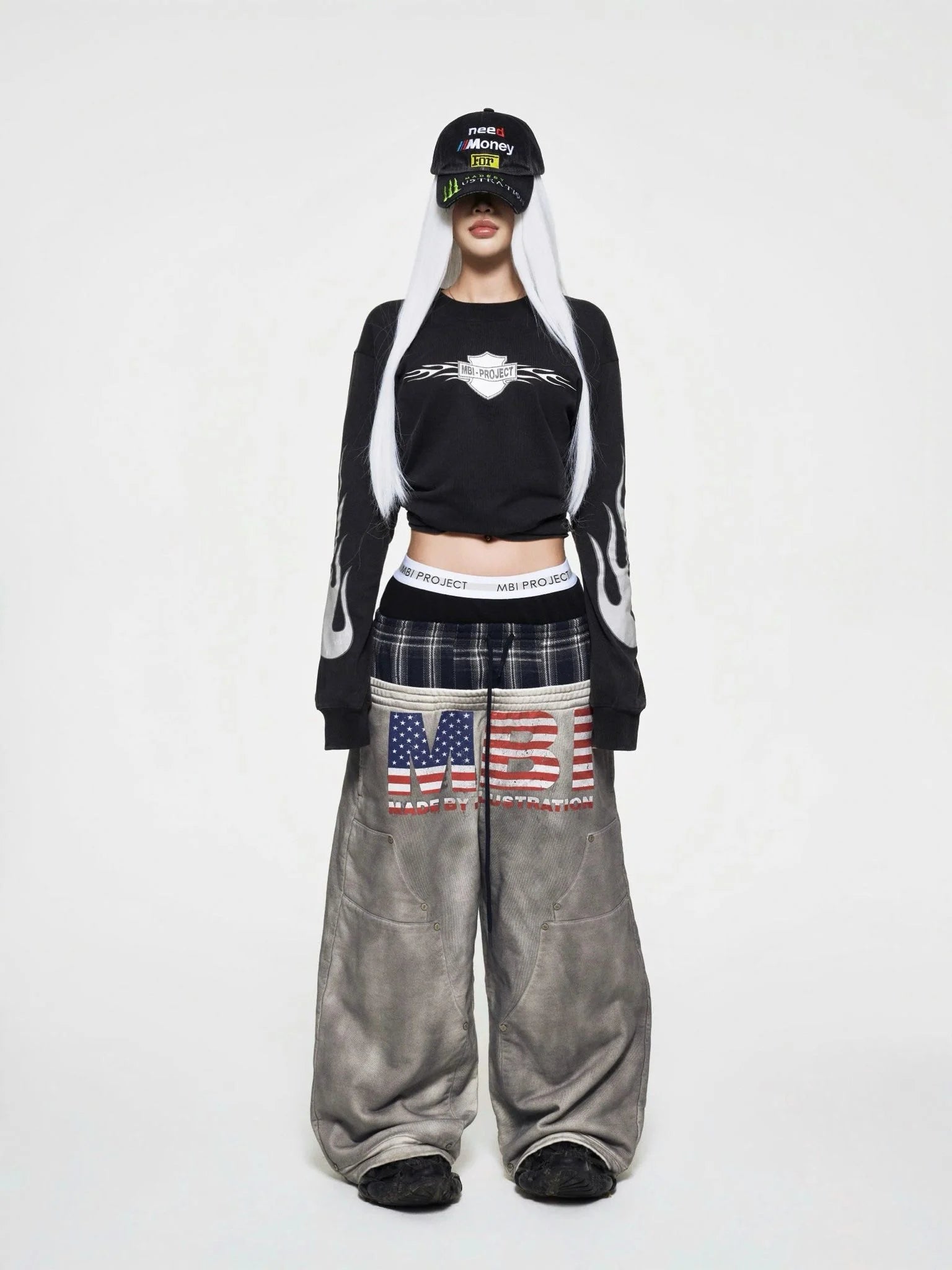 MBI TRIPLE WAISTED SWEATPANTS - DIRTY GRAY