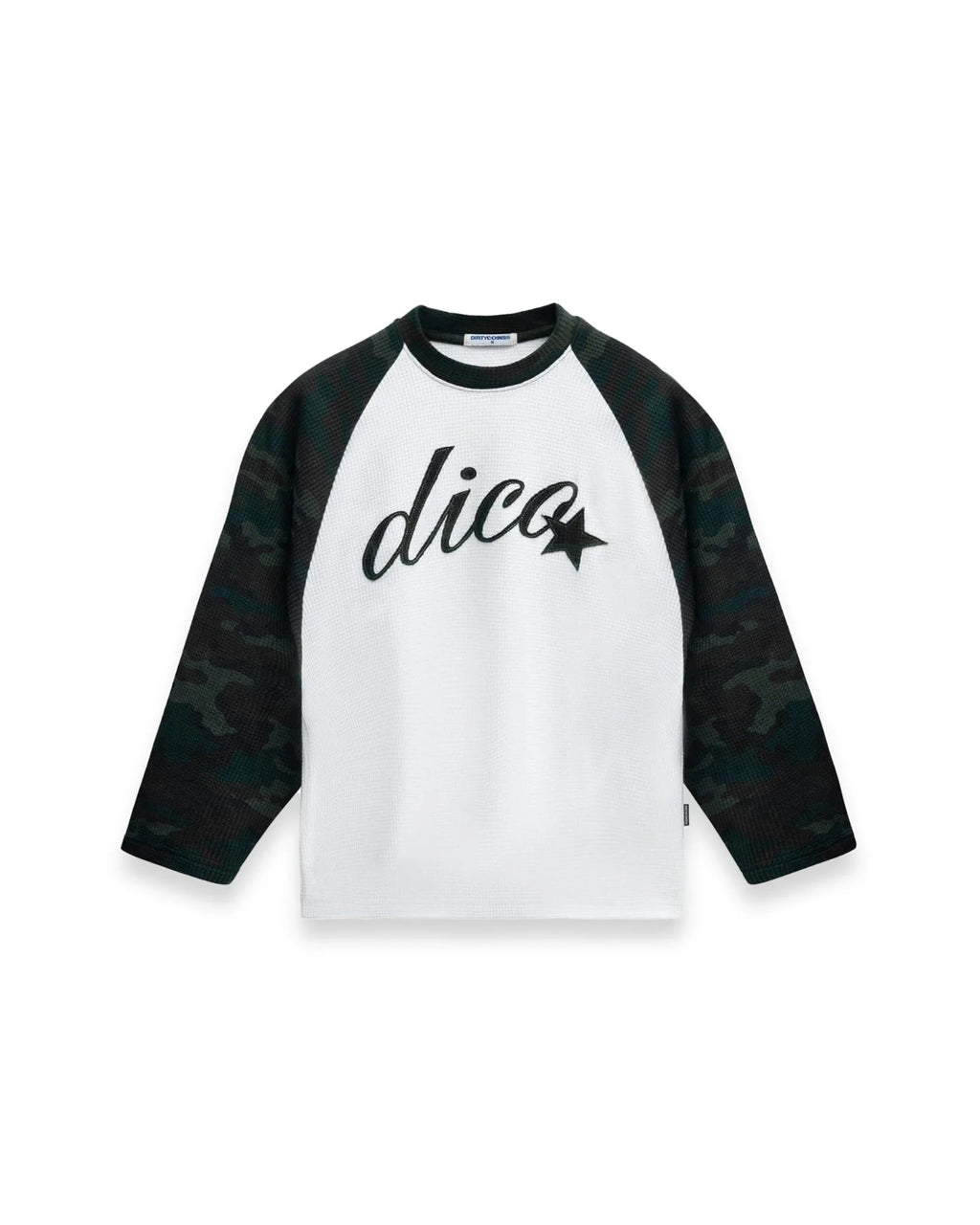 DIRTYCOINS ÁO THUN TAY DÀI RAGLAN WAFFLE DICO STAR