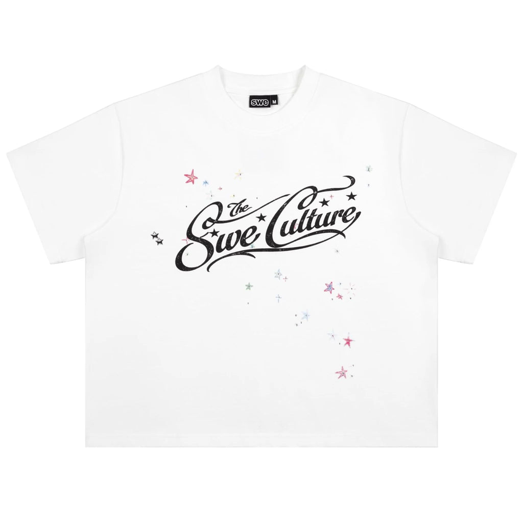 SWE CULTURE BOXY TEE - WHITE